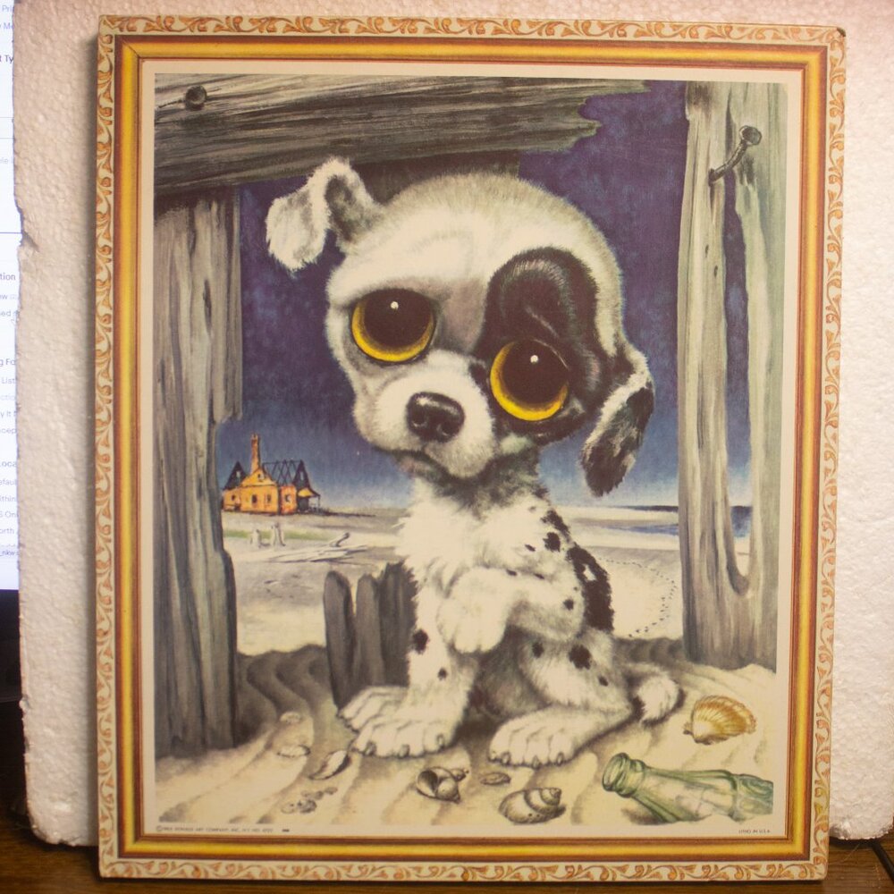 Vintage Sad Eye Pity Puppy